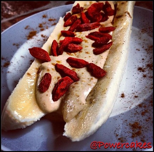 banana peanut butter split