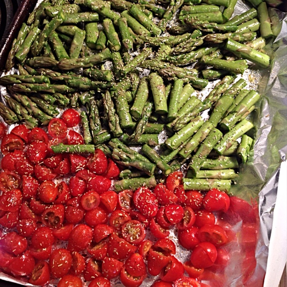 Asparagus tomato