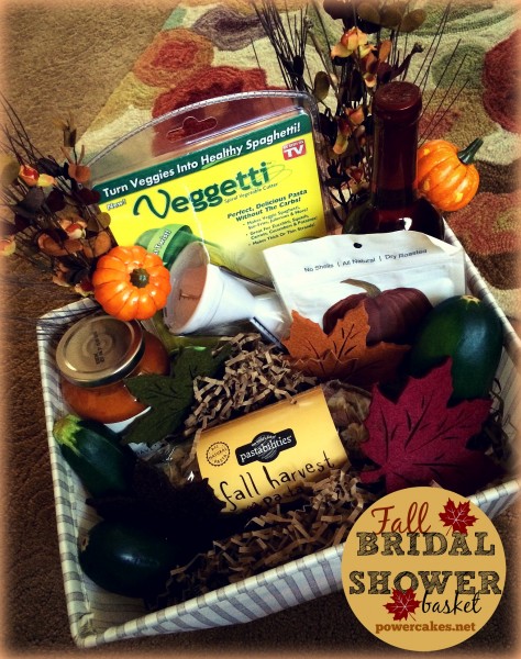 fall bridal shower basket powercakes