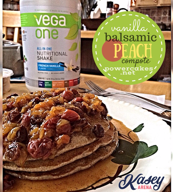 Balsamic peach reduction