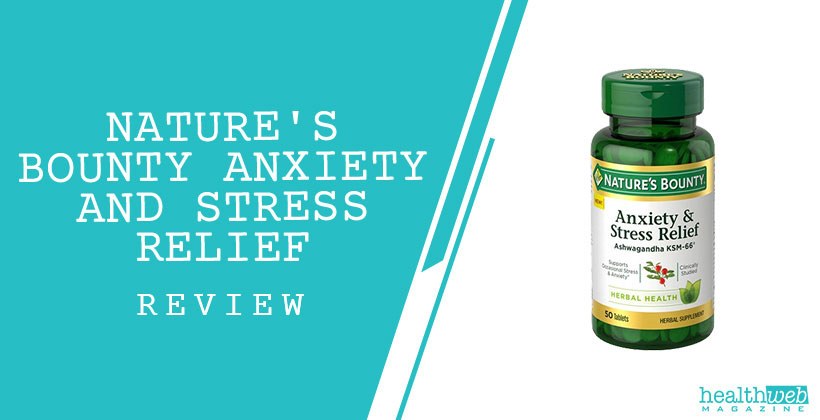 Nature’s Bounty Anxiety and Stress Relief Supplement Bottle