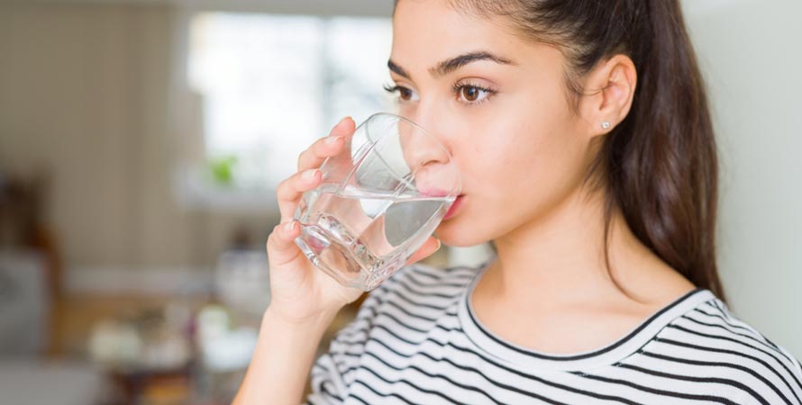 Drink adequate amounts of water