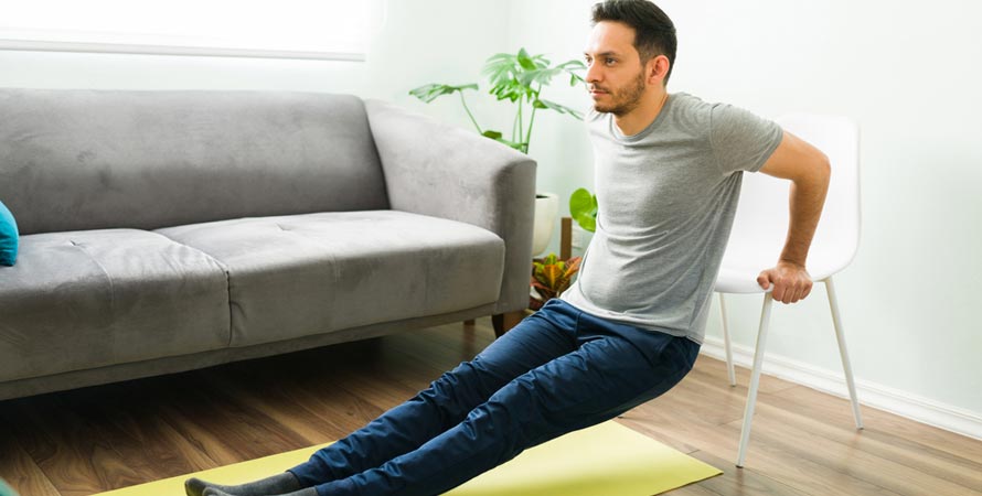 Bodyweight arm workout routine