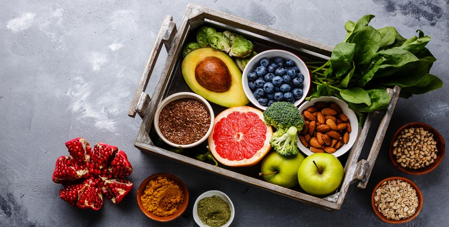 Brightly Colored Fruits and Vegetables