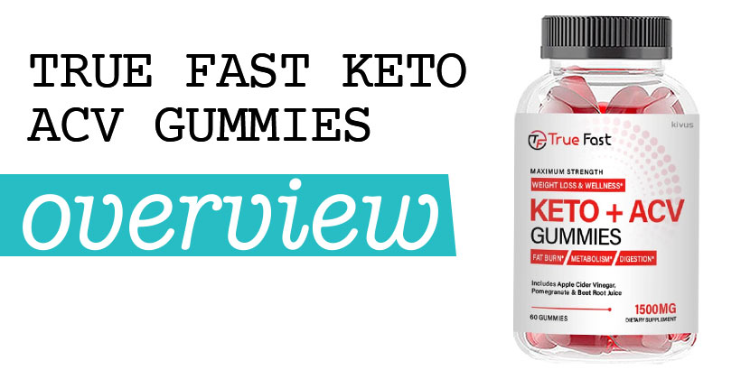 True Fast Keto ACV Gummies Review – Bottle Supplement Image