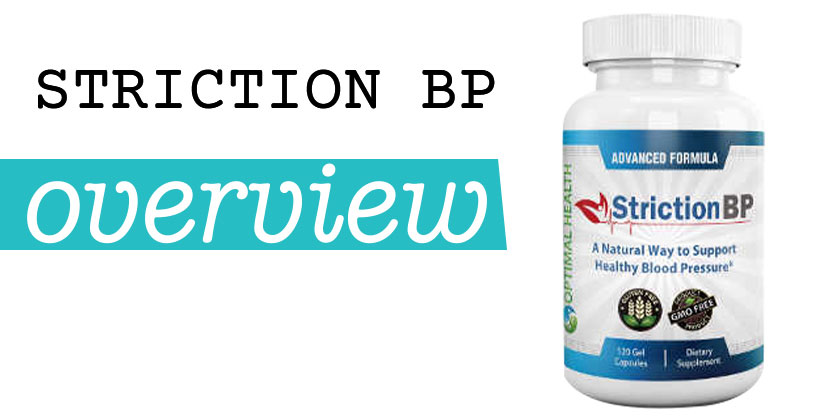 Striction BP Review – Natural Blood Pressure Support Supplement Bottle