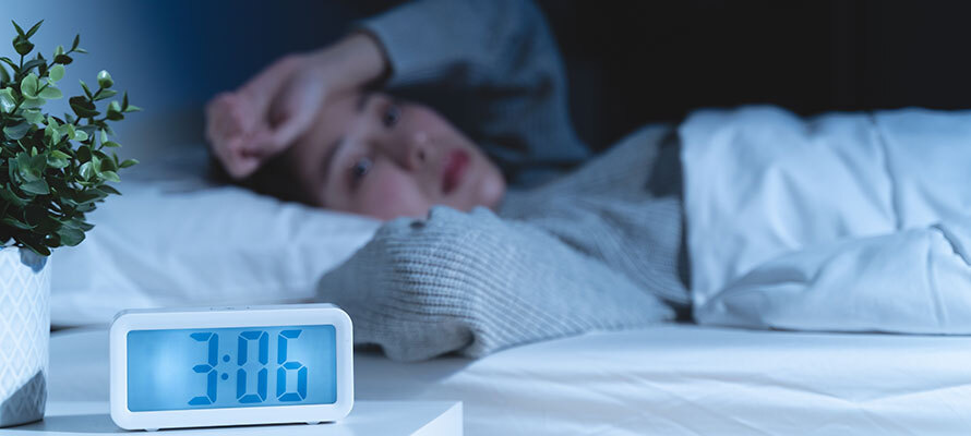 Anxiety affects sleep