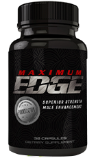 Maximum Edge Review – Bottle Image Highlighting Testosterone-Boosting Formula