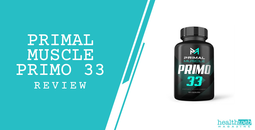 Primal Muscle Primo 33 Review – Muscle Growth & Performance Supplement Bottle
