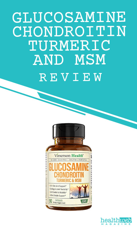 Glucosamine Chondroitin Turmeric and MSM Supplement Bottle – Joint Health Support Review
