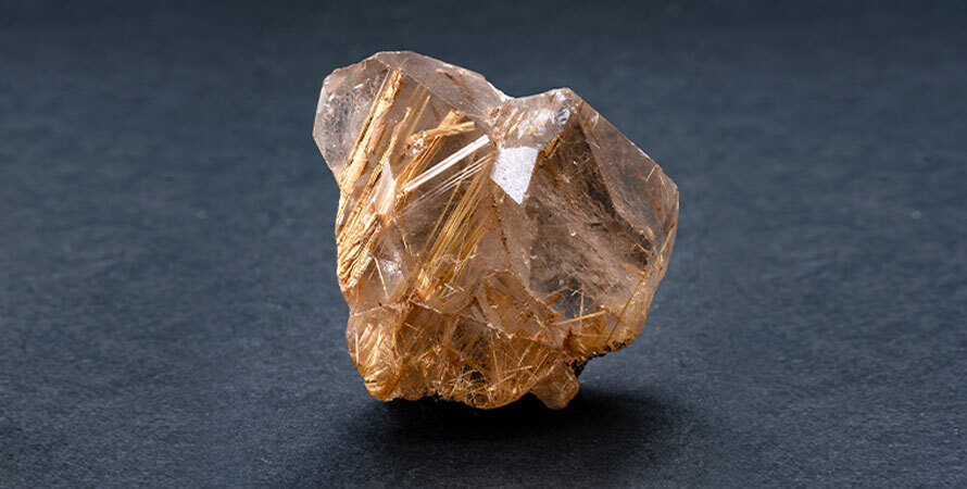 Rutilated Quartz crystal for energy healing, aura cleansing, and vitality
