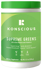 Konscious Supreme Greens Review – Superfood Supplement Bottle