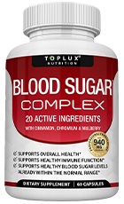 Toplux Blood Sugar Support Review – Bottle Image for Glucose Balance