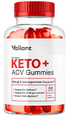 Valiant Keto ACV Gummies Review – Bottle Image of Weight Loss Support Supplement