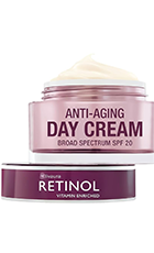 Skincare Cosmetics Retinol Day Cream Review – SPF 20 Anti-Aging Moisturizer