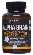 Onnit Alpha Brain Review – Onnit Alpha Brain Nootropic Supplement Bottle
