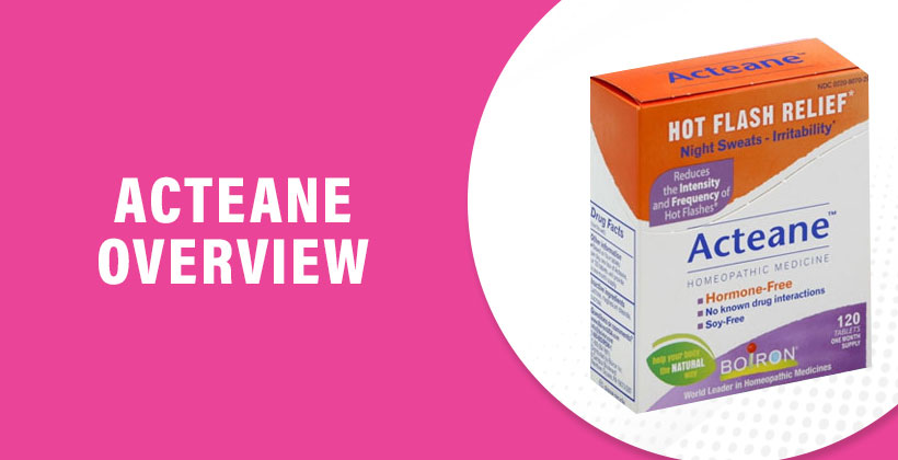 Acteane Review – Bottle Image of Natural Menopause Supplement