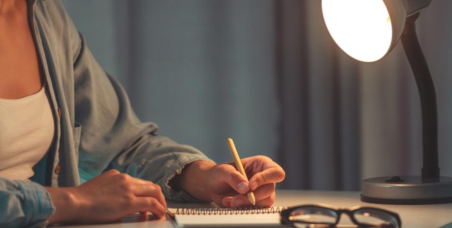 write down your thoughts